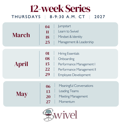 Swivel Series | March 2027